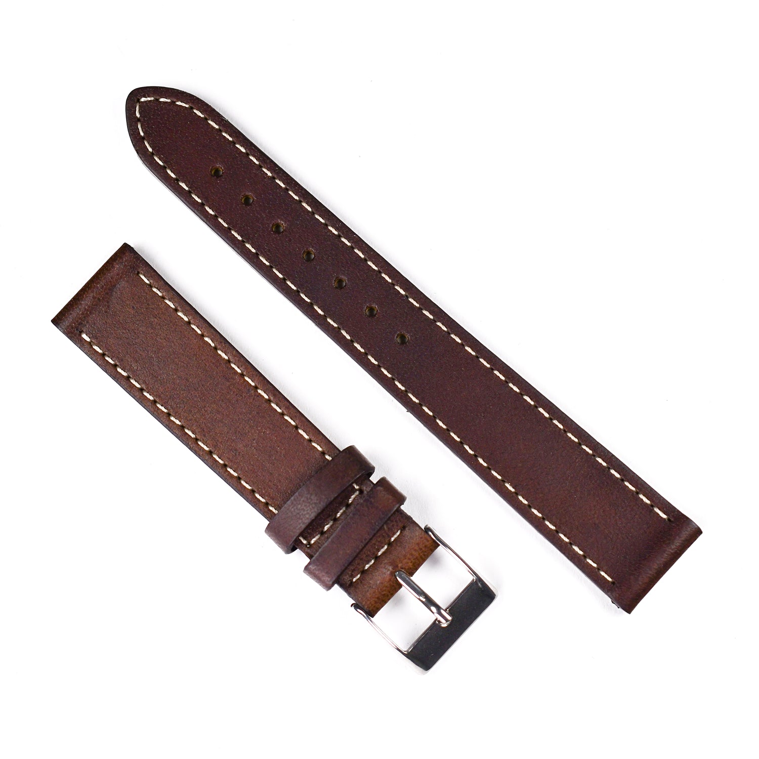 Tan Textured Calf Leather Watch Band