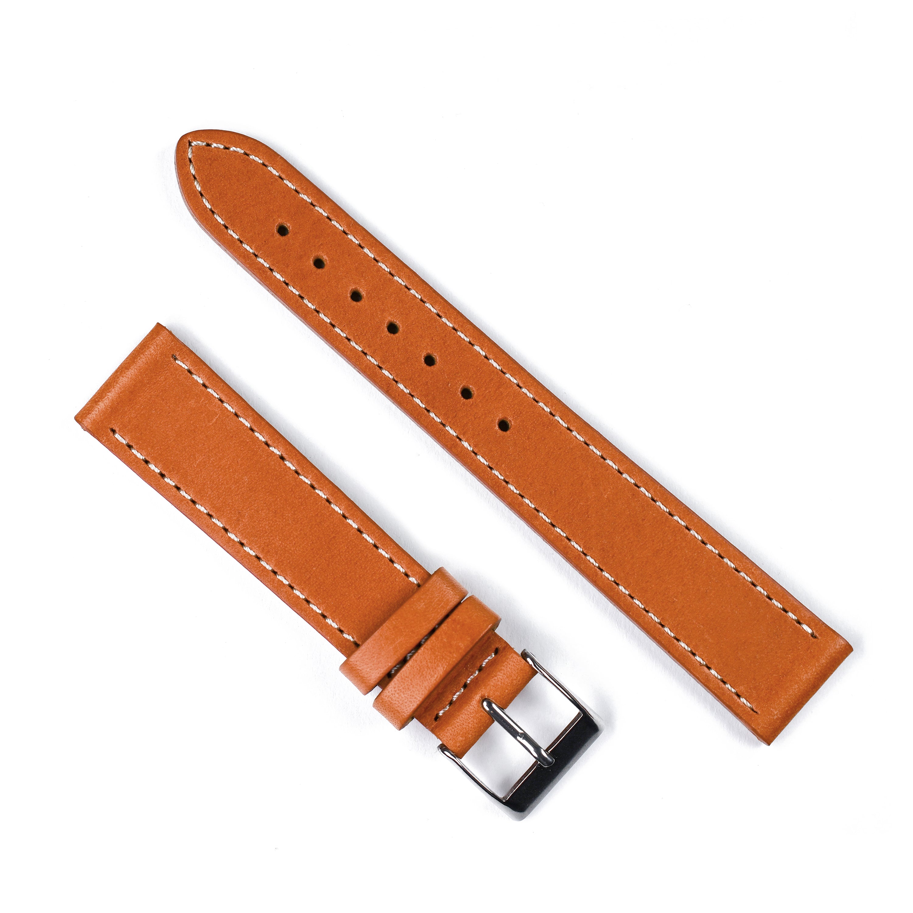 Natural leather store watch strap